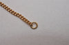 Authentic Christian Dior Gold Tone Rhinestone Chain Pendant Necklace CD 6983I