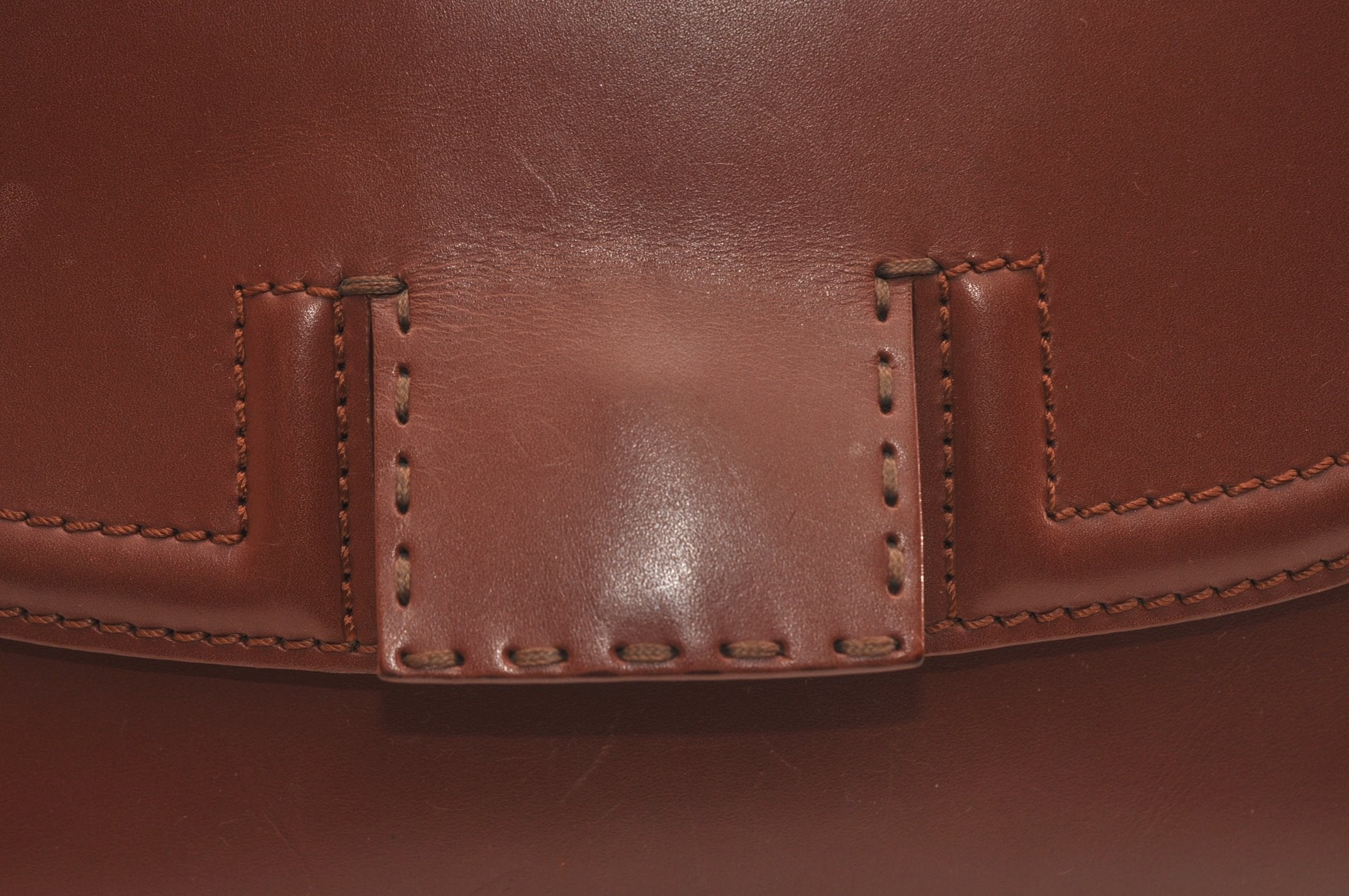 Authentic FENDI Pequin 2Way Shoulder Hand Bag Leather Canvas Brown Black 6983J