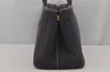 Authentic PRADA CANAPA SS Denim 2Way Shoulder Hand Bag 1BG439 Navy Blue 6984J