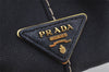 Authentic PRADA CANAPA SS Denim 2Way Shoulder Hand Bag 1BG439 Navy Blue 6984J