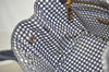 Authentic PRADA CANAPA SS Denim 2Way Shoulder Hand Bag 1BG439 Navy Blue 6984J
