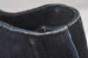 Authentic PRADA Vintage Canapa M Denim Tote Hand Bag Blue 6985I