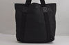 Authentic GUCCI Vintage Shoulder Tote Bag GG Canvas Leather 189669 Black 6985J
