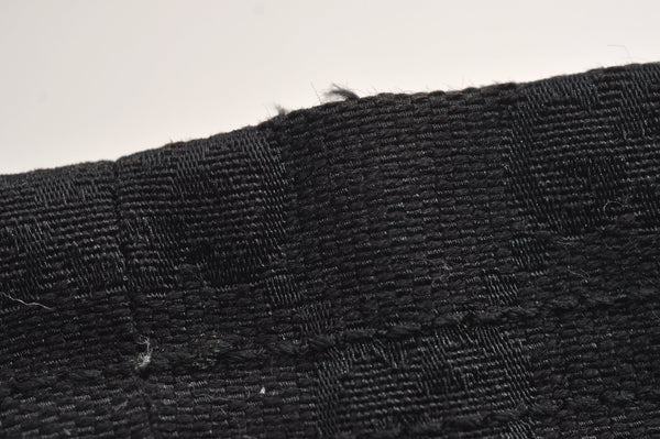 Authentic GUCCI Vintage Shoulder Tote Bag GG Canvas Leather 189669 Black 6985J