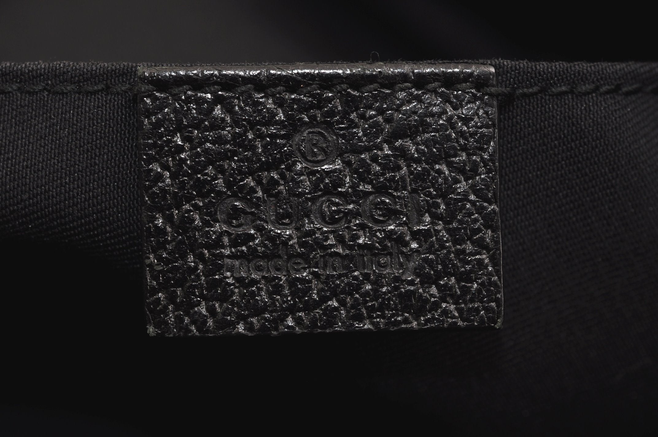 Authentic GUCCI Vintage Shoulder Tote Bag GG Canvas Leather 189669 Black 6985J