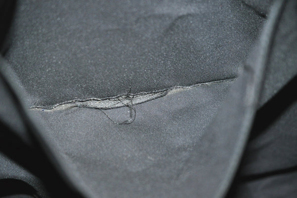 Authentic GUCCI Vintage Shoulder Tote Bag GG Canvas Leather 189669 Black 6985J