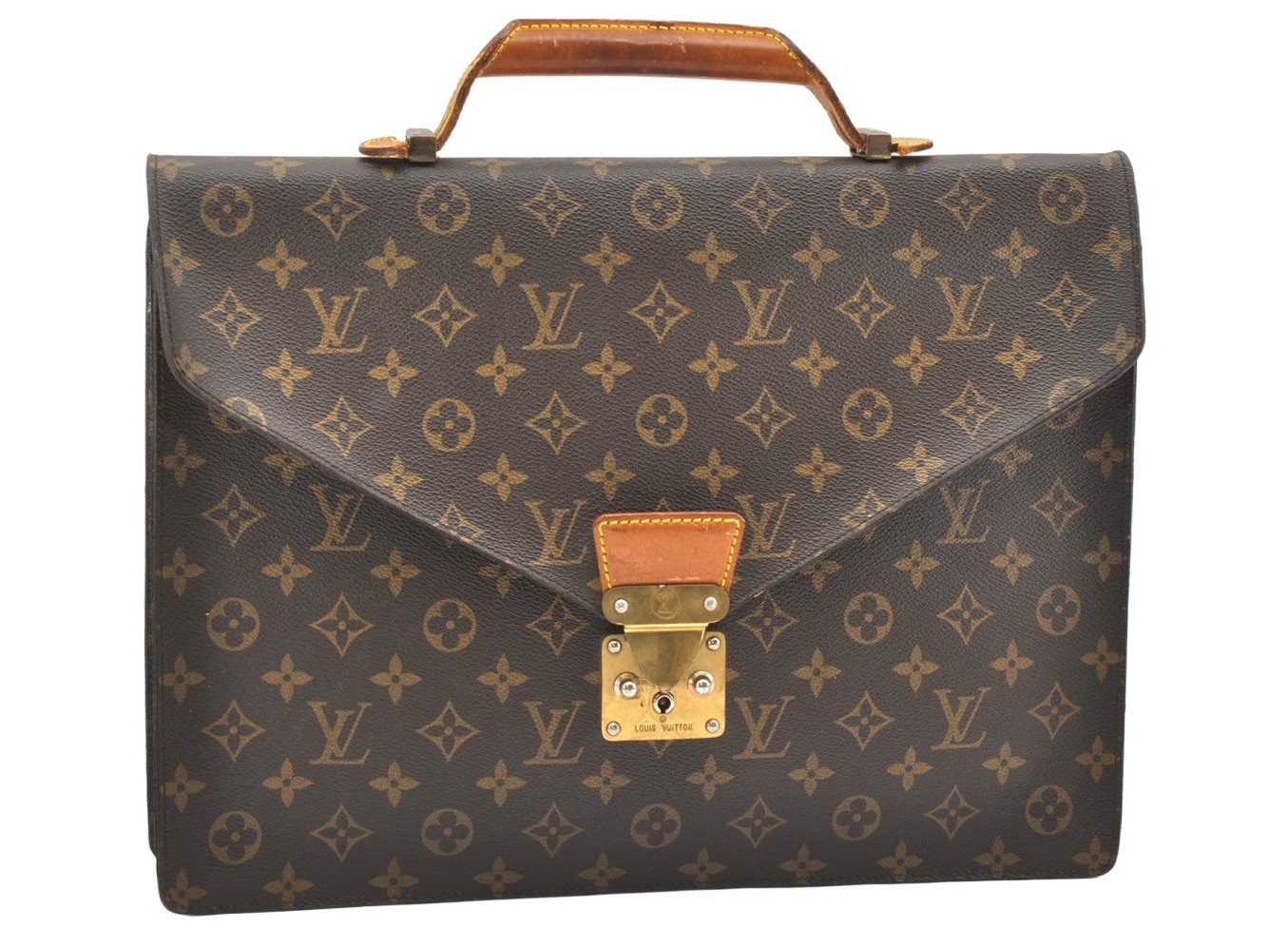 Authentic Louis Vuitton Monogram Serviette Conseiller Briefcase M53331 LV 6985K