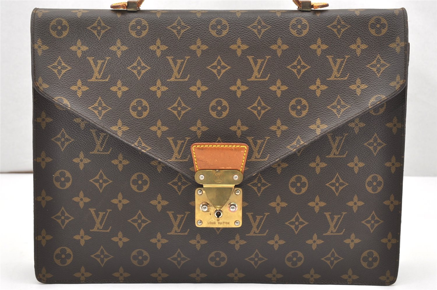 Authentic Louis Vuitton Monogram Serviette Conseiller Briefcase M53331 LV 6985K