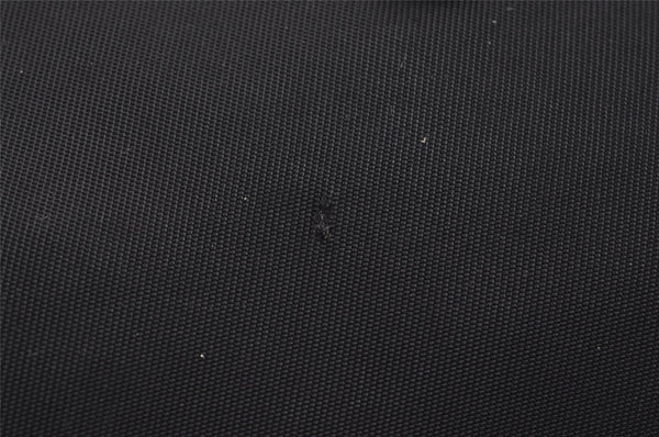 Authentic PRADA Vintage Nylon Tessuto leather Pouch Purse Black 6986J