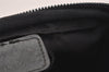 Authentic PRADA Vintage Nylon Tessuto leather Pouch Purse Black 6986J