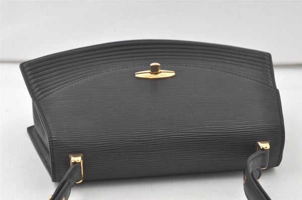 Authentic Louis Vuitton Epi Tilsitt Shoulder Bag Purse Black M52482 LV 6987K