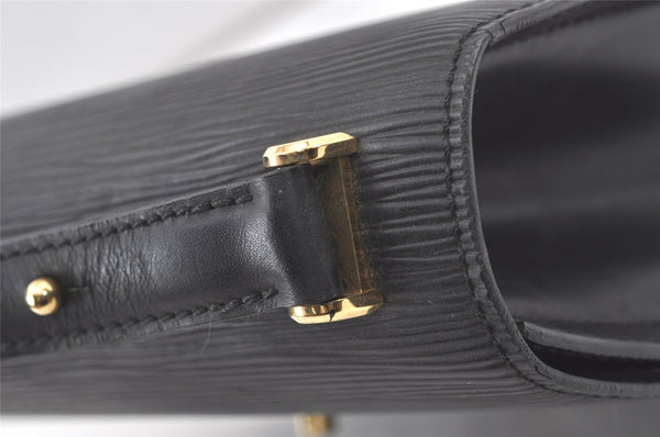 Authentic Louis Vuitton Epi Tilsitt Shoulder Bag Purse Black M52482 LV 6987K