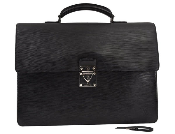 Authentic Louis Vuitton Epi Robusto 1 Briefcase Black M54532 LV 6988J