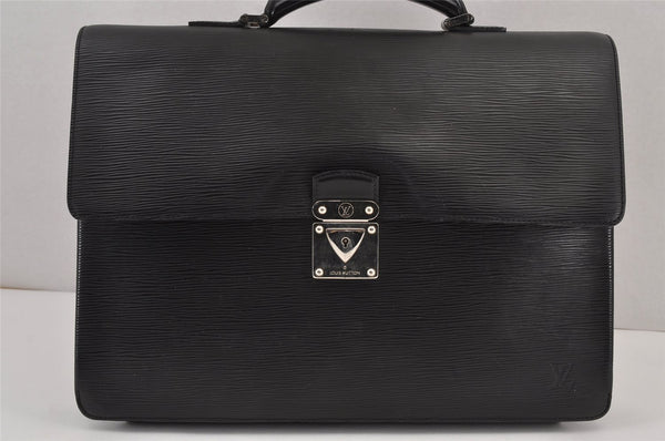 Authentic Louis Vuitton Epi Robusto 1 Briefcase Black M54532 LV 6988J