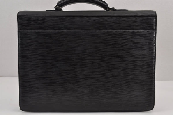 Authentic Louis Vuitton Epi Robusto 1 Briefcase Black M54532 LV 6988J
