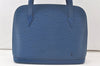 Authentic Louis Vuitton Epi Lussac Shoulder Tote Bag Blue M52285 LV 6988K