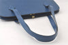 Authentic Louis Vuitton Epi Lussac Shoulder Tote Bag Blue M52285 LV 6988K