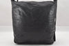 Authentic BALENCIAGA Classic The Day Shoulder Bag Leather 140442 Black 6989I