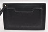 Authentic BALENCIAGA Classic The Day Shoulder Bag Leather 140442 Black 6989I