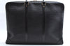 Authentic Louis Vuitton Epi Porte Documents Voyage Briefcase M59162 Black 6989K