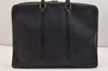 Authentic Louis Vuitton Epi Porte Documents Voyage Briefcase M59162 Black 6989K