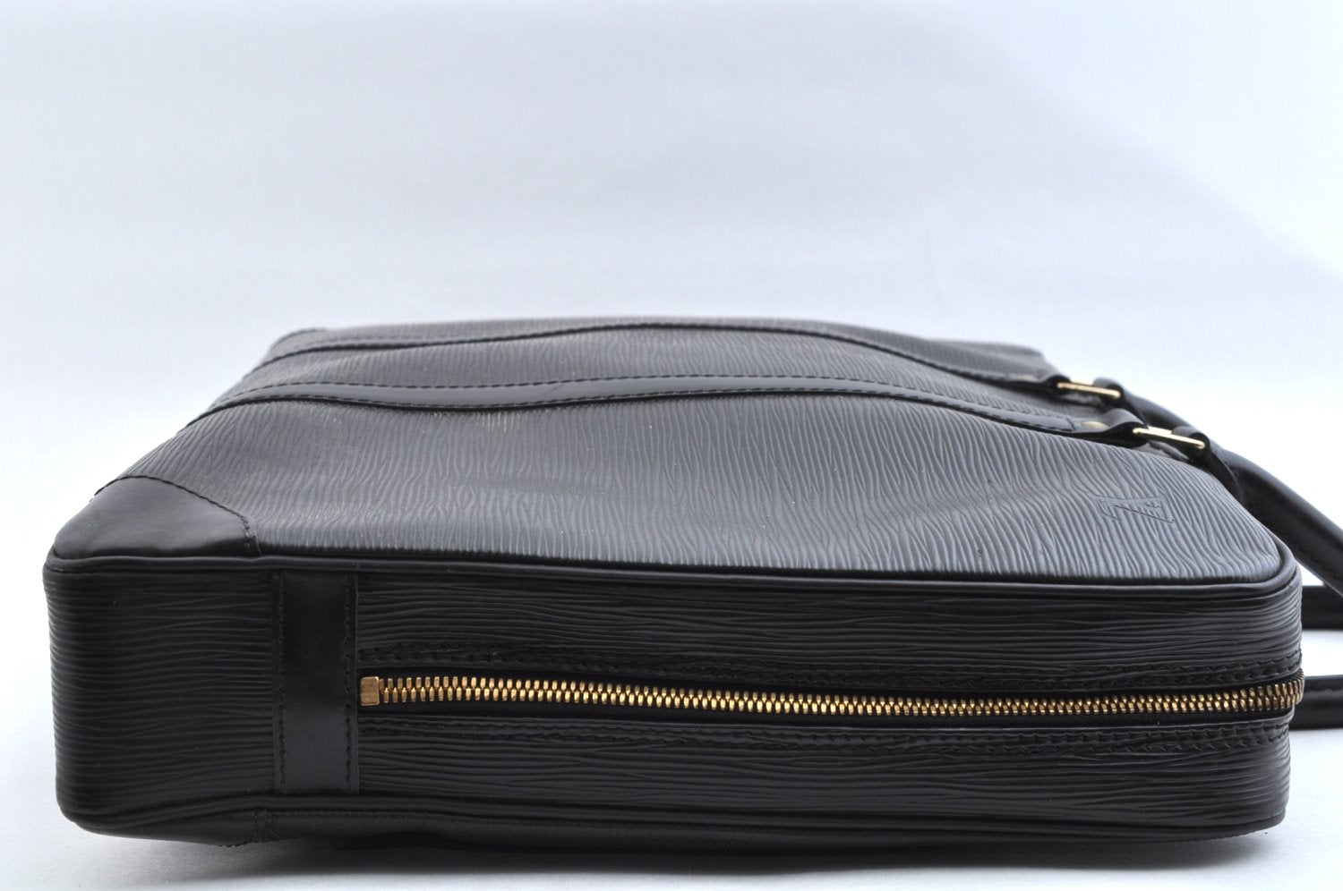 Authentic Louis Vuitton Epi Porte Documents Voyage Briefcase M59162 Black 6989K