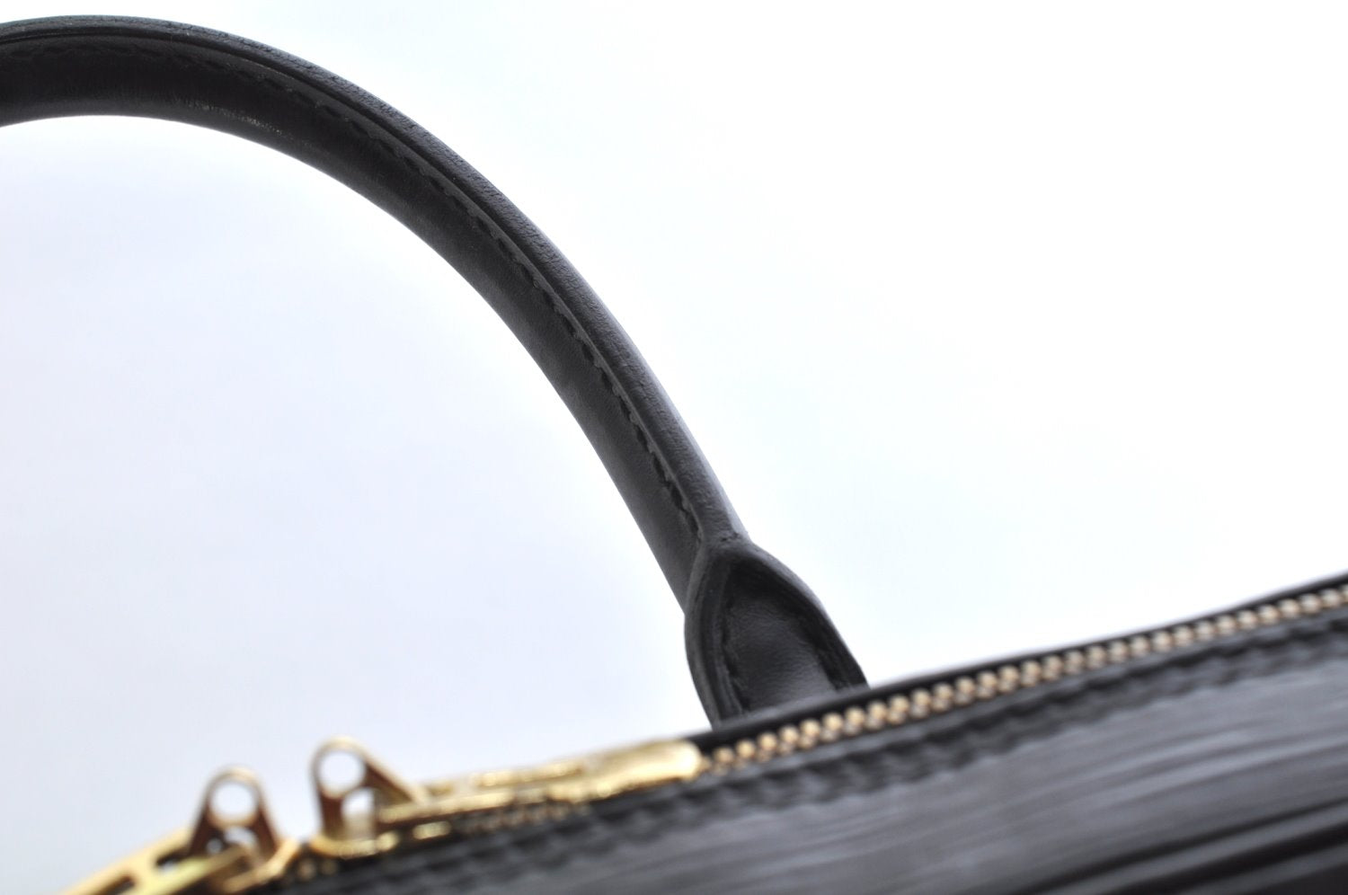 Authentic Louis Vuitton Epi Porte Documents Voyage Briefcase M59162 Black 6989K