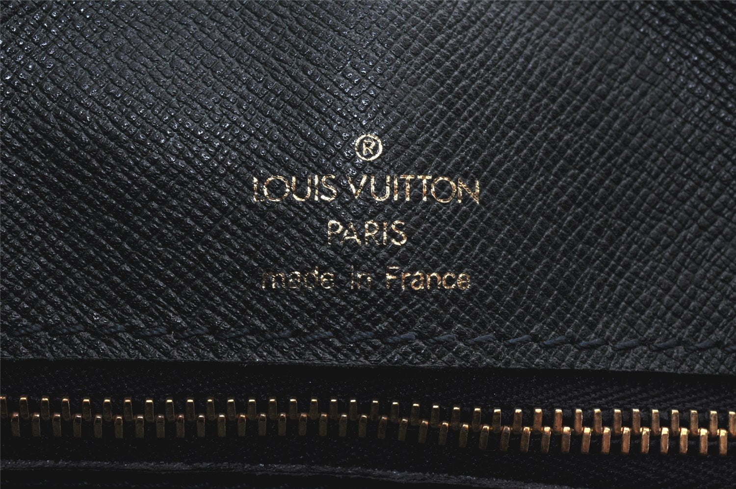 Authentic Louis Vuitton Epi Porte Documents Voyage Briefcase M59162 Black 6989K