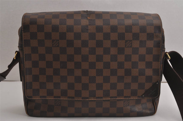 Authentic Louis Vuitton Damier Shelton MM Shoulder Cross Bag N41149 LV 6990J
