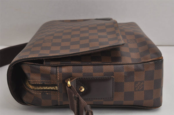 Authentic Louis Vuitton Damier Shelton MM Shoulder Cross Bag N41149 LV 6990J