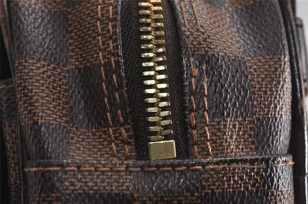 Authentic Louis Vuitton Damier Shelton MM Shoulder Cross Bag N41149 LV 6990J