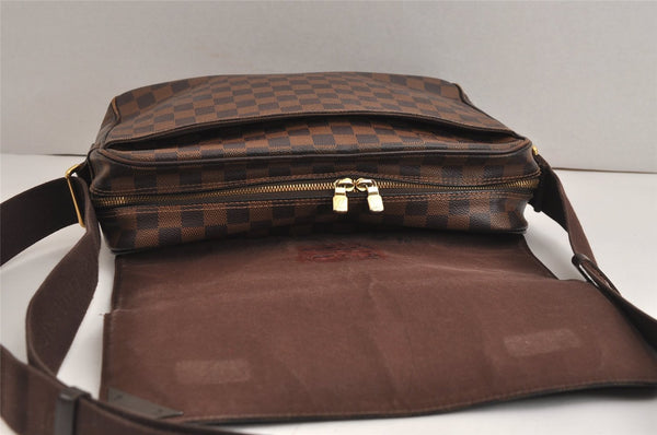Authentic Louis Vuitton Damier Shelton MM Shoulder Cross Bag N41149 LV 6990J