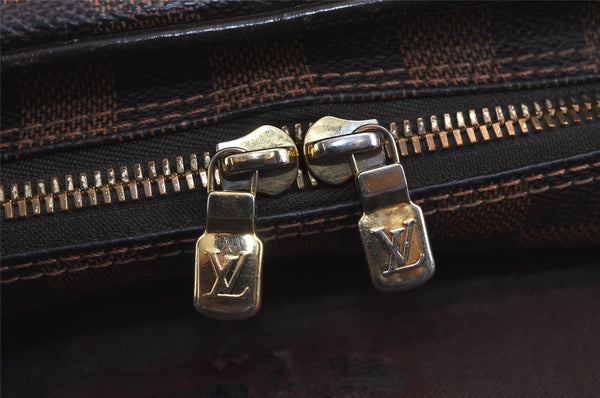 Authentic Louis Vuitton Damier Shelton MM Shoulder Cross Bag N41149 LV 6990J