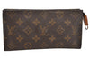 Authentic Louis Vuitton Monogram Pouch For Bucket GM LV Junk 6990K