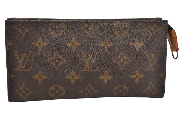 Authentic Louis Vuitton Monogram Pouch For Bucket GM LV Junk 6990K