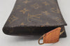 Authentic Louis Vuitton Monogram Pouch For Bucket GM LV Junk 6990K