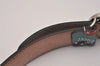 Auth GUCCI Childrens Interlocking G Belt PVC Leather 22.8-24.4" Blue Box 6991I