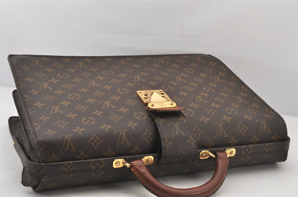 Authentic Louis Vuitton Monogram Serviette Fermoir Briefcase M53305 LV 6991K