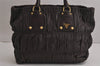 Authentic PRADA Vintage Nappa Gaufre 2Way Shoulder Tote Bag Leather Brown 6992J