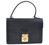 Authentic Louis Vuitton Epi Concorde Hand Bag Purse Black M52132 LV 6993G