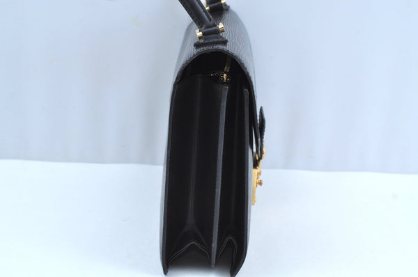 Authentic Louis Vuitton Epi Concorde Hand Bag Purse Black M52132 LV 6993G