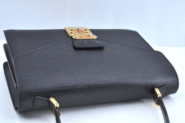 Authentic Louis Vuitton Epi Concorde Hand Bag Purse Black M52132 LV 6993G