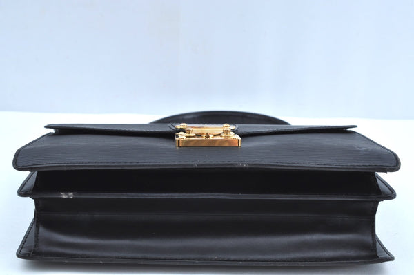 Authentic Louis Vuitton Epi Concorde Hand Bag Purse Black M52132 LV 6993G