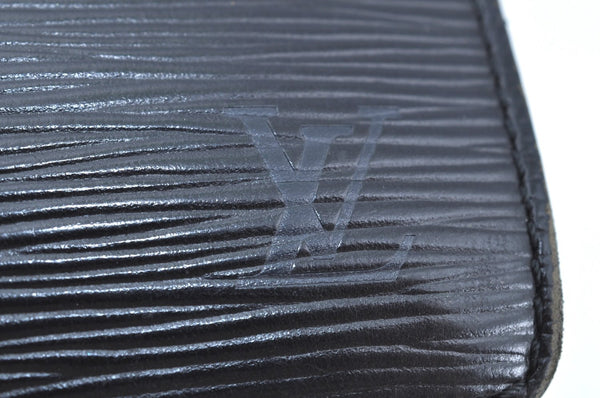 Authentic Louis Vuitton Epi Concorde Hand Bag Purse Black M52132 LV 6993G
