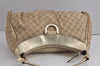 Authentic GUCCI Abbey Shoulder Tote Bag GG Canvas Leather 189833 Beige 6993J