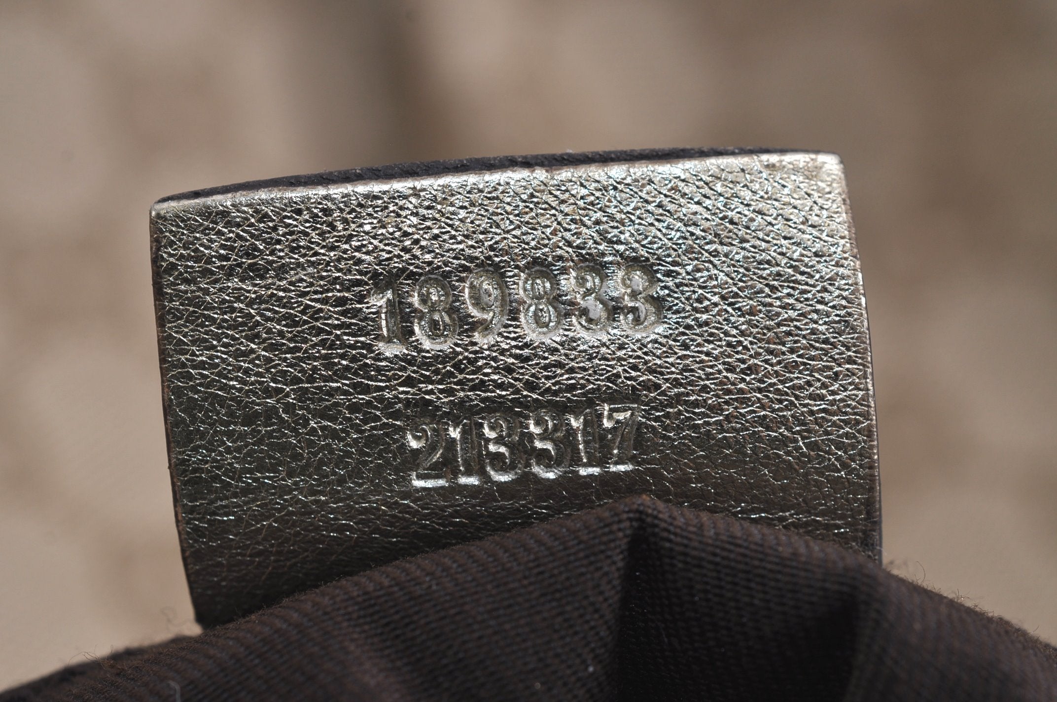 Authentic GUCCI Abbey Shoulder Tote Bag GG Canvas Leather 189833 Beige 6993J