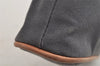 Authentic HERMES Bolide PM Vintage Pouch Purse Canvas Leather Gray 6995I