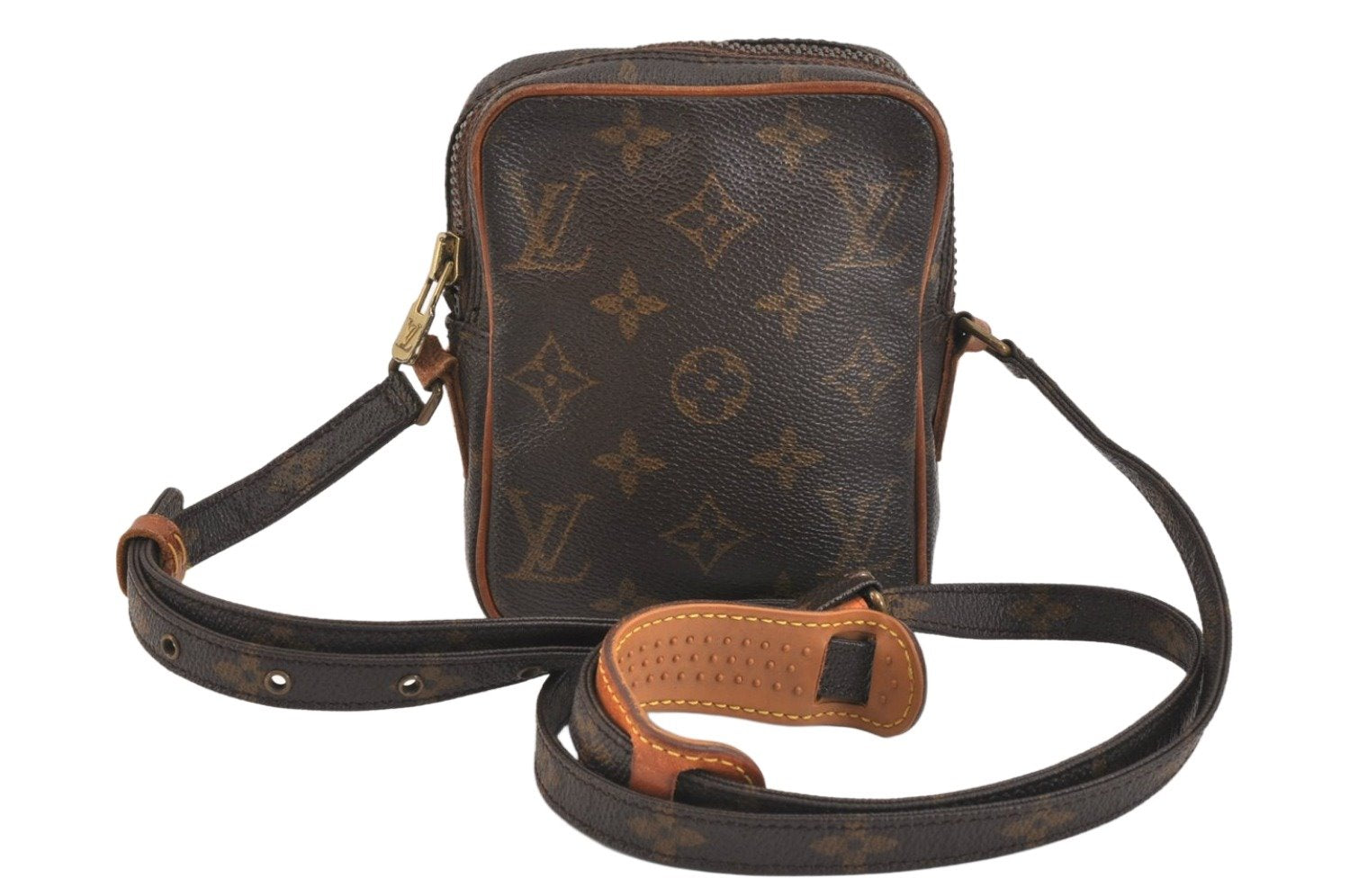 Auth Louis Vuitton Monogram Mini Poche Danube Shoulder Bag M45268 LV Junk 6997K