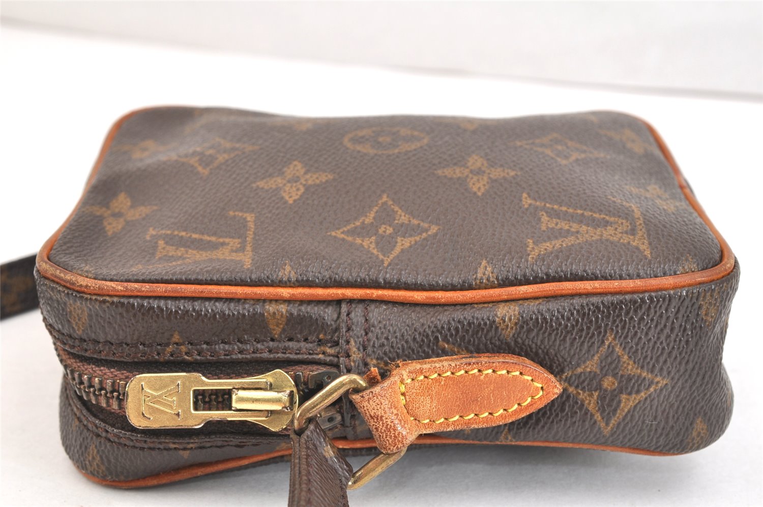 Auth Louis Vuitton Monogram Mini Poche Danube Shoulder Bag M45268 LV Junk 6997K