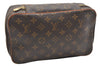 Authentic Louis Vuitton Monogram Trousse Boite Clutch Bag M47640 Junk 6998K